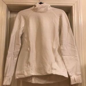 Lululemon high neck white sweatshirt